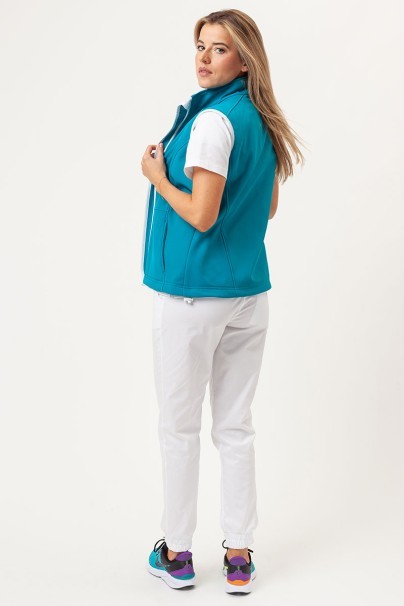 Women's softshell vest Malfini Vision turquoise-2