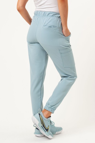 Women's Sunrise Uniforms Premium Vibe scrub jogger trousers aqua-1