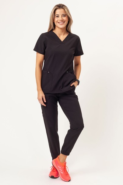 Women's Dickies EDS NXT V-neck scrub top black-7