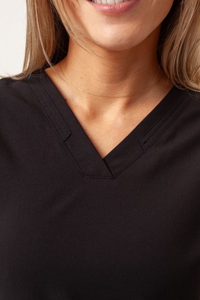 Women's Dickies EDS NXT V-neck scrub top black-4