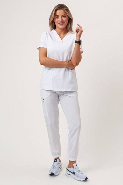 Women's Dickies EDS NXT V-neck scrub top white-2