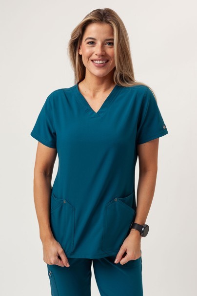 Women's Dickies EDS NXT scrubs set (V-neck top, Jogger trousers) caribbean blue-2