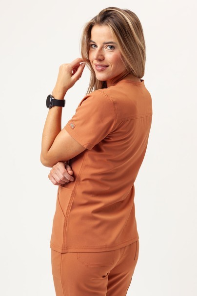 Women's Dickies EDS NXT V-neck scrub top ginger-2