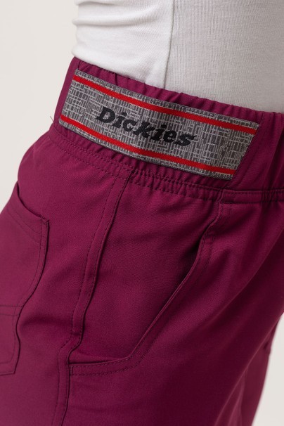 Women's Dickies EDS NXT Mid Rise scrub jogger trousers wine-4