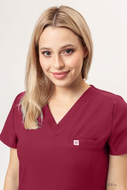 Women's Uniforms World 109PSX Shelly Jogger (Ava trousers) scrubs set burgundy-4