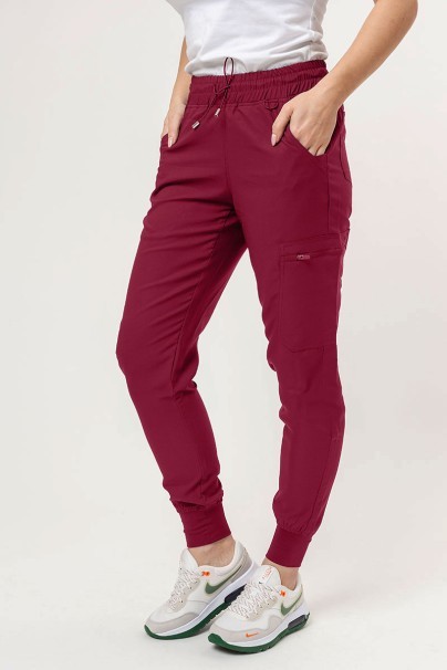 Women's Uniforms World 109PSX Shelly Jogger (Ava trousers) scrubs set burgundy-7