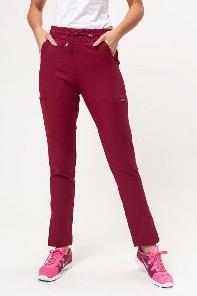 Women's Uniforms World 109PSX Shelly Classic (Yucca trousers) scrubs set burgundy-10