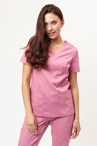 Women's Maevn Matrix scrubs set (Double V-neck top, Yogga trousers) lilac-3