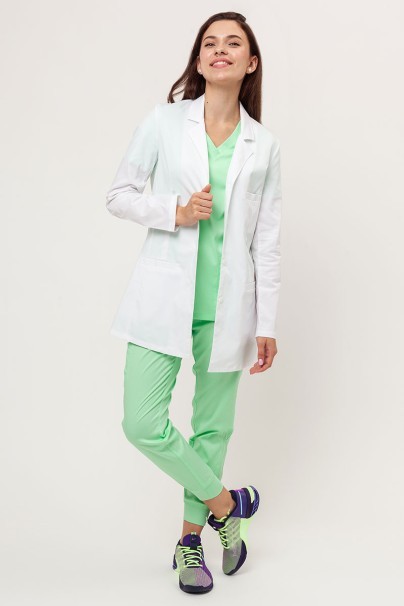 Women's Velilla Stretch short lab coat-4