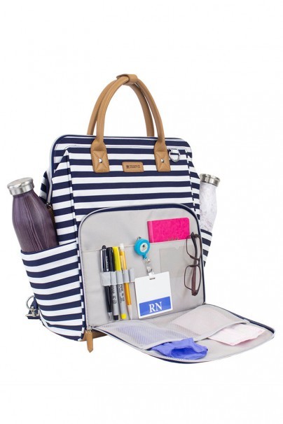 Maevn ReadyGo medical bag navy stripes-3