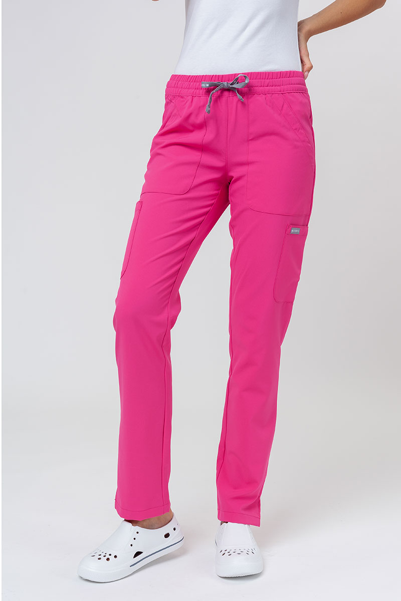 Women's Maevn Momentum 6-pocket scrub trousers hot pink