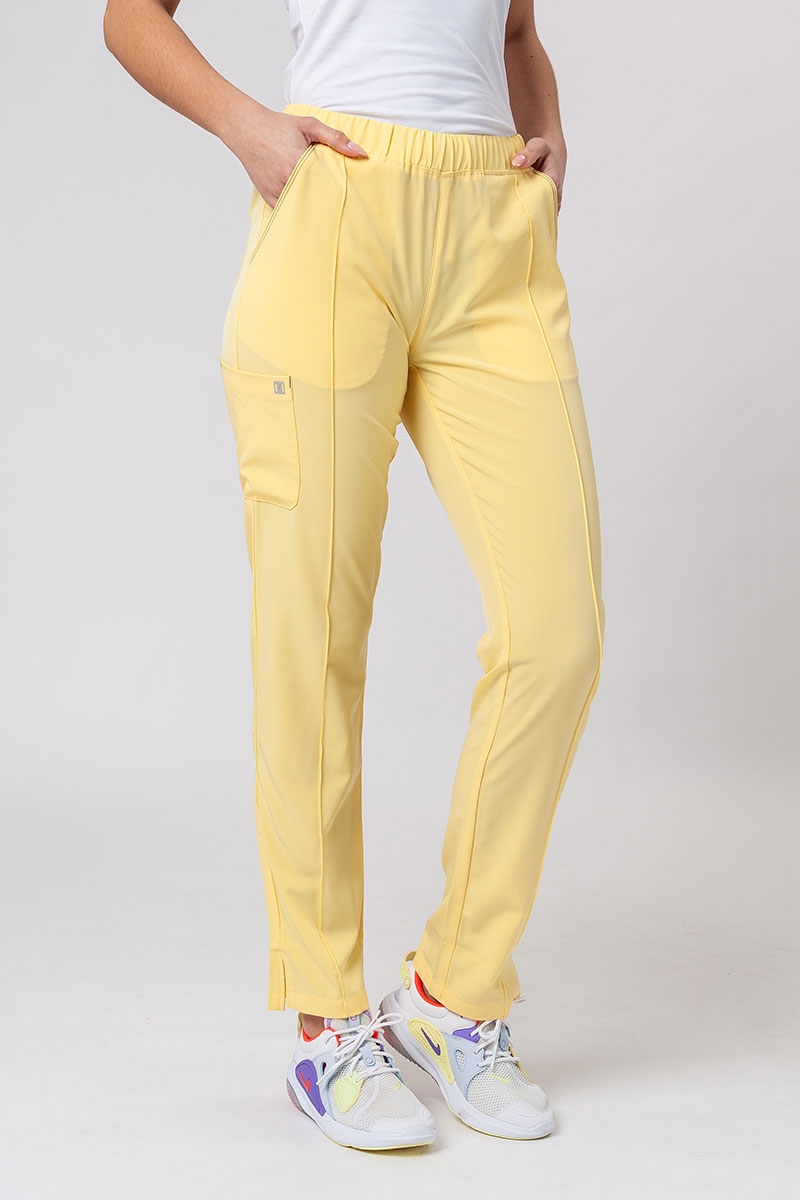 Buy Aurelia Women Yellow Cotton Flax Trousers Online at Best Prices in  India - JioMart.