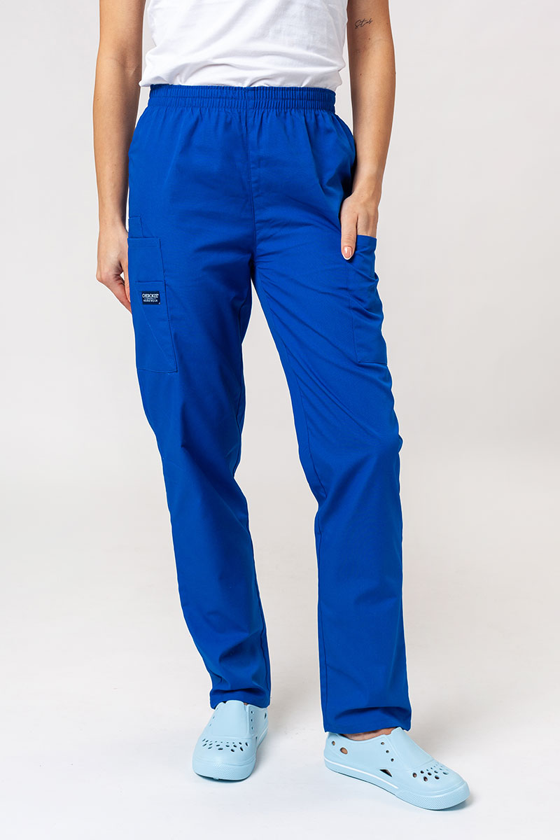 Buy online Blue Solid Cotton Trousers from Jeans & jeggings for Women by  Amari West for ₹1349 at 0% off | 2024 Limeroad.com