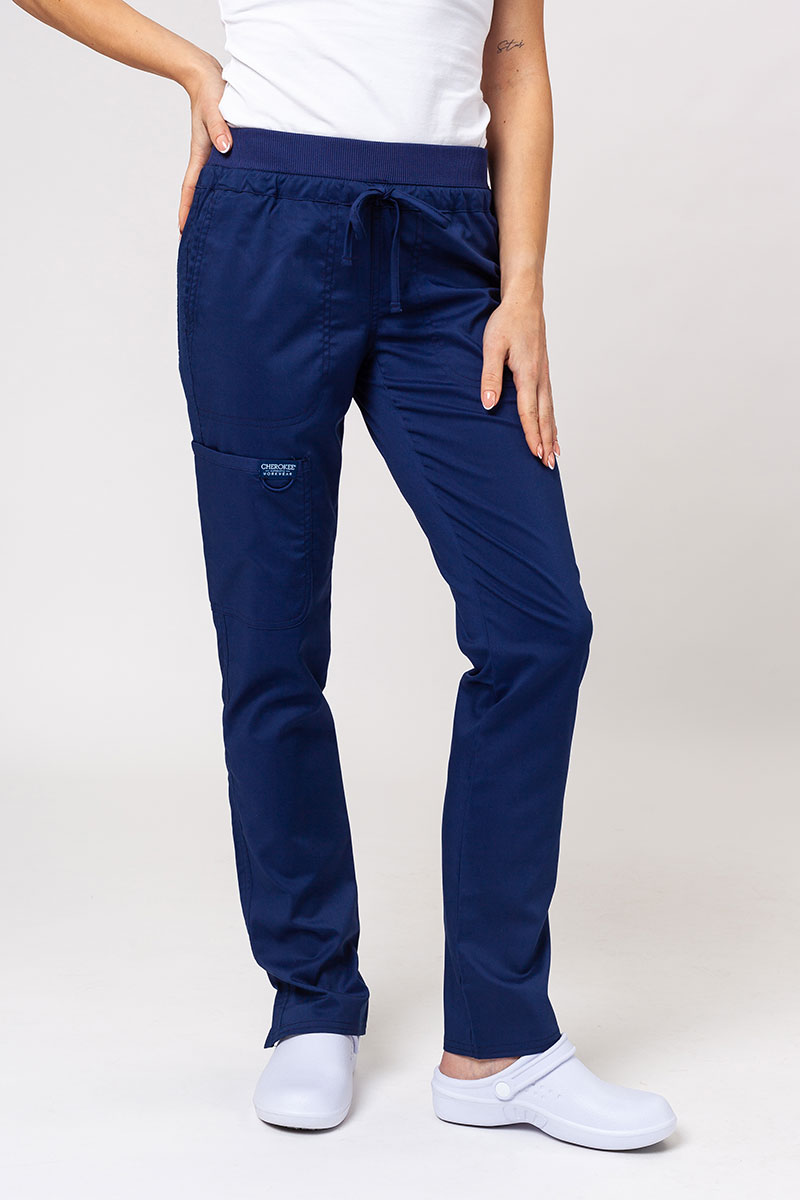 Cargo scrubs pants STRETCH, navy blue, SE6-G