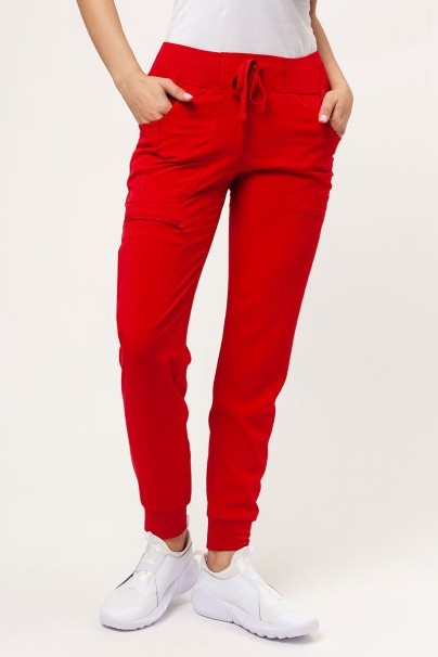 Women's Heartsoul Break on Through scrub jogger trousers red-1