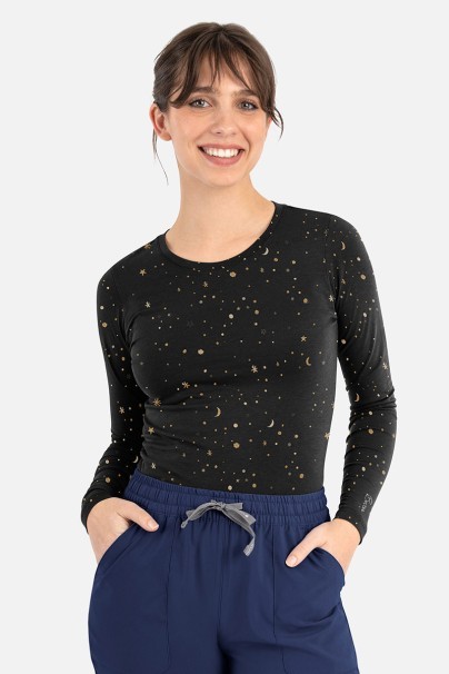 Women’s Maevn Bestee long sleeve top midnight print-1