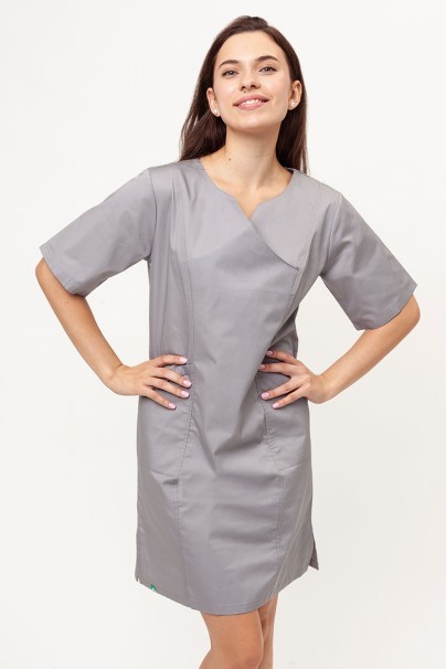 Women’s Sunrise Uniforms classic scrub dress pewter-1