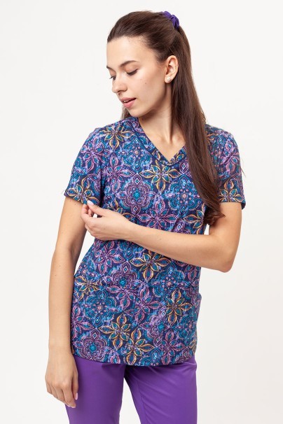 Women's Cherokee Prints V-neck scrub top One In A Medallion-1