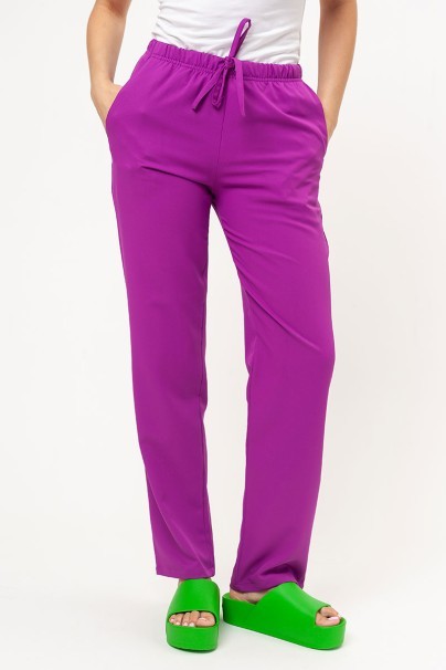 Women's Velilla Microfiber scrub trousers eggplant-1