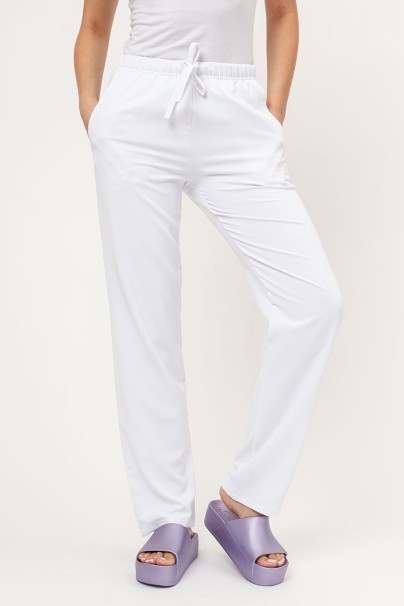 Women's Velilla Microfiber scrub trousers white-1