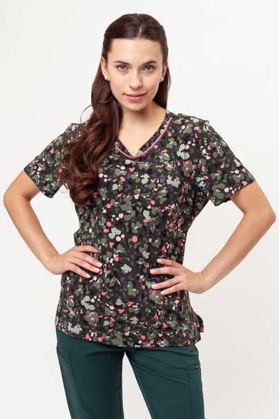 Women's Cherokee Prints V-neck scrub top What The Speck-1