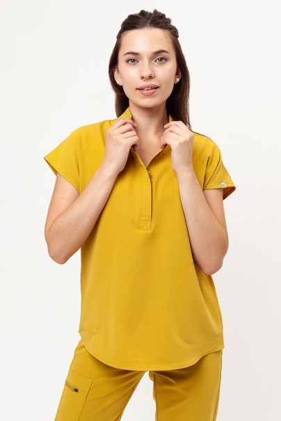 Women's Uniforms World 518GTK™ Avant scrub top mustard-1