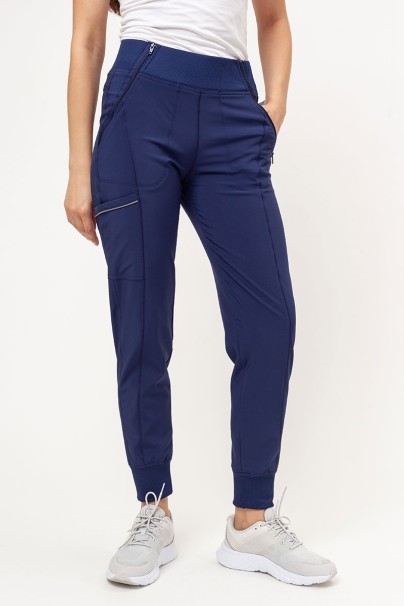 Women's Cherokee Infinity Mid Rise scrub jogger trousers navy-1