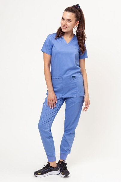 Women's Cherokee Revolution scrubs set (Soft top, Jogger trousers) ceil blue-1