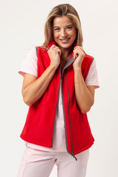 Women's softshell vest Malfini Vision red-1