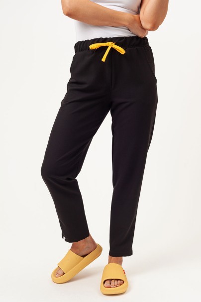 Women's Sunrise Uniforms Premium Pride scrub trousers black-1