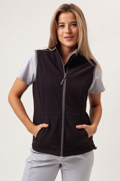 Women's softshell vest Malfini Vision black-1