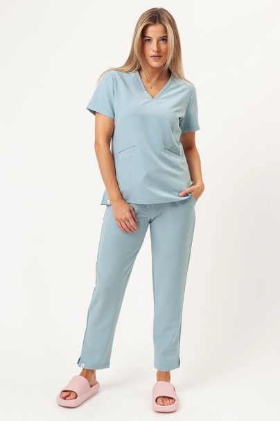 Women's Sunrise Uniforms Premium scrubs set (Aura top, Pride trousers) aqua-1