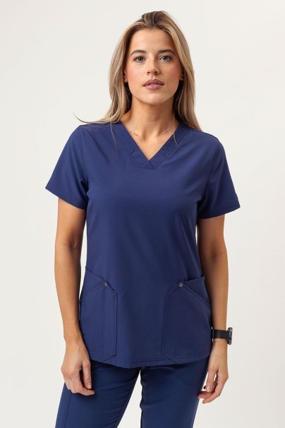 Women's Dickies EDS NXT V-neck scrub top navy-1