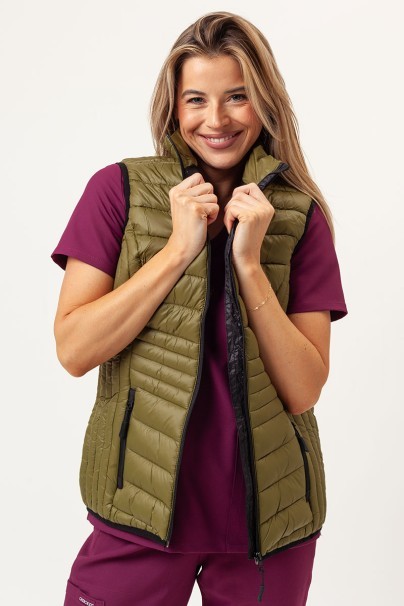 Women's padded vest Malfini Everest avocado-1