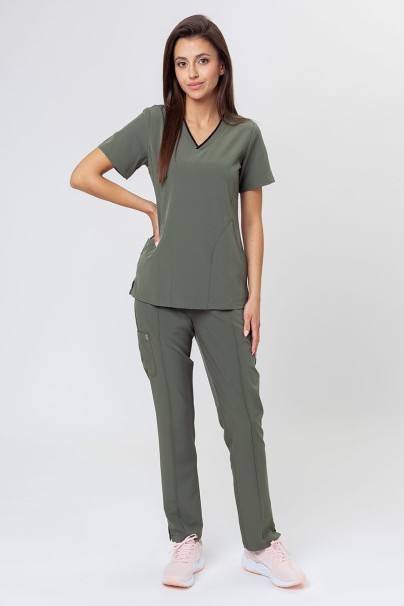 Women's Maevn Matrix Impulse Stylish scrubs set olive-1