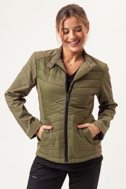 Women's hybrid jacket Malfini Cross avocado-1