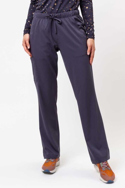 Women's Healing Hands Rebecca Flare scrub trousers pewter