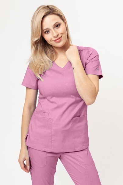 Women’s Maevn Matrix Double V-neck scrub top lilac-1