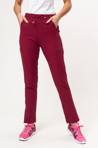 Women's Uniforms World 109PSX Yucca scrub trousers burgundy-1