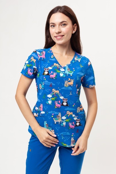 Women's Cherokee Prints V-neck scrub top Loving Cause-1