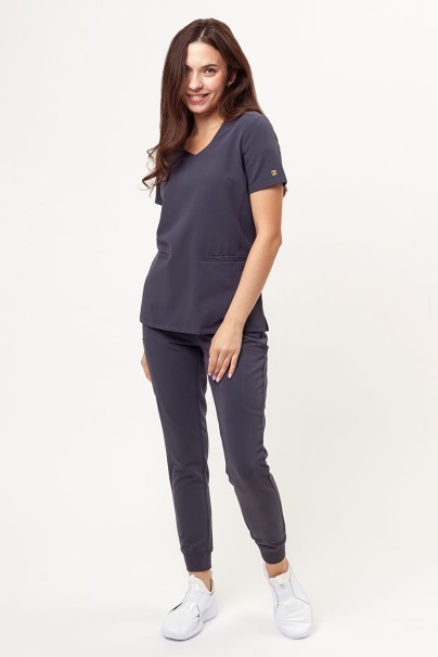 Women's Maevn Matrix Pro (Curved top, Jogger trousers) scrubs set grey-1