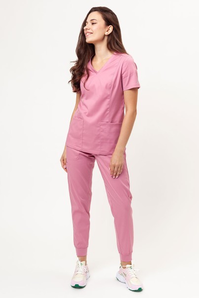 Women's Maevn Matrix scrubs set (Double V-neck top, Yogga trousers) lilac-1