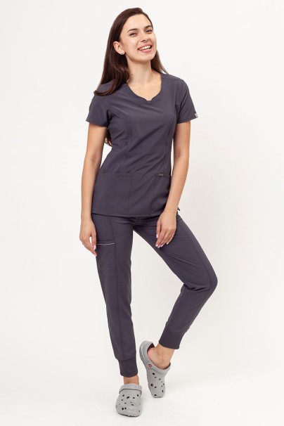 Women's Cherokee Infinity (Jogger trousers) scrubs set pewter-1