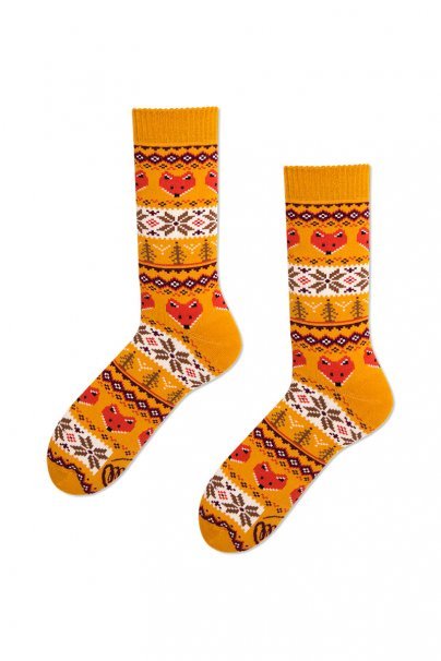 Warm Fox (warmed) COLOURFUL SOCKS – MANY MORNINGS-1